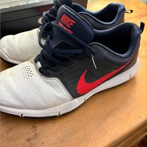 Nike Golf Navy and Red Athletic Shoes